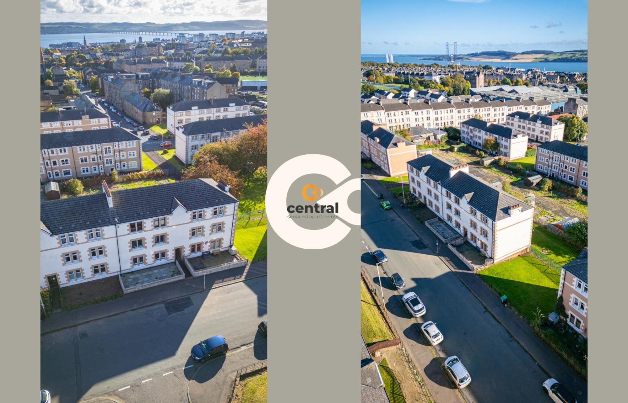 Central Serviced Apartments - 2 Bedroom - Free Street Parking - Fast Wifi - Smart Tvs In All Rooms - Ground Level - Family Neighbourhood - 3 X Double Beds - Heating 24-7 - Trade Stays - Weekly & Monthly Offers Dundee Kültér fotó